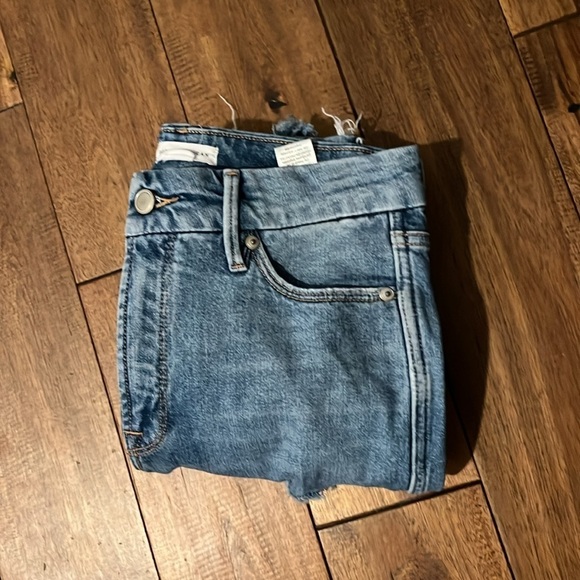 GOOD AMERICAN High Rise Blue Jeans Size 25/0 - Picture 10 of 10